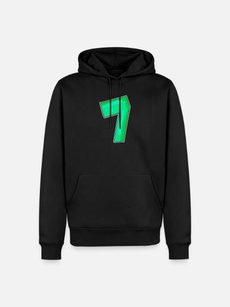 Numéro 7 Numéro Sept - Sweat à capuche Premium bio Homme - noir