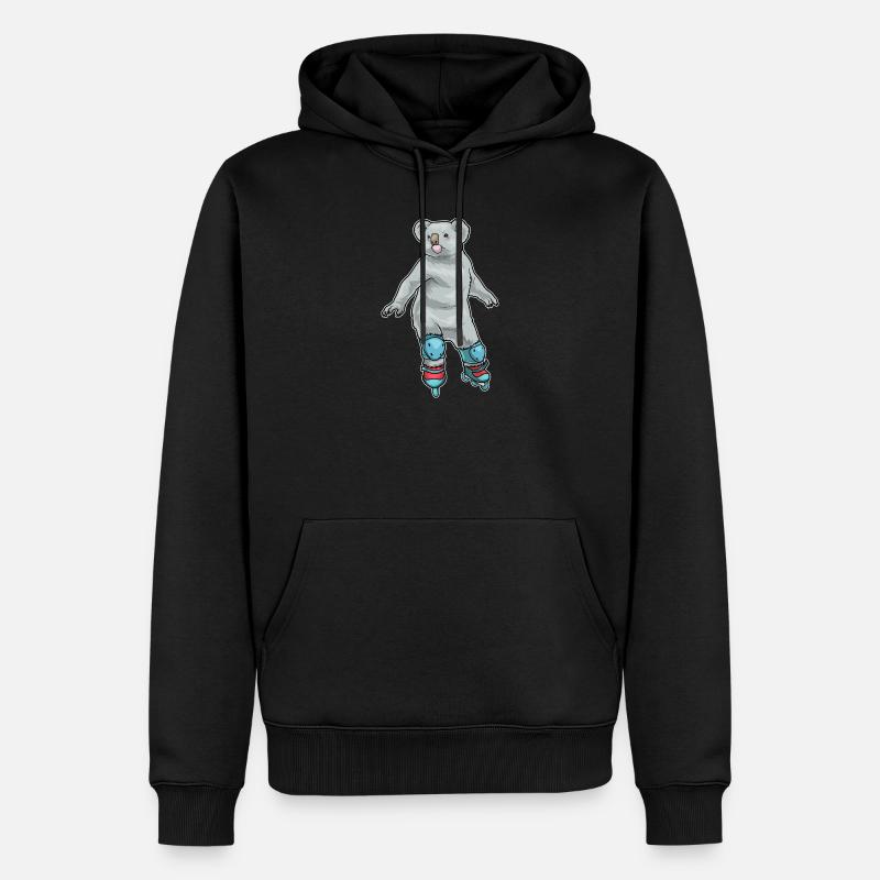 Koala Inline skating Inline skates - Männer Premium Bio Hoodie - Schwarz