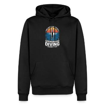 Plongeoir - Sweat à capuche Premium bio Homme - noir - Devant - Nico (187cm)