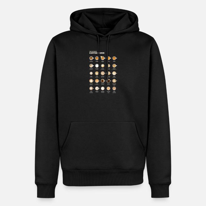 Tableau ultime du café espresso - Sweat à capuche Premium bio Homme - noir