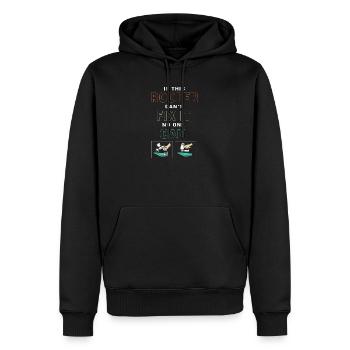 Couvreur - Sweat à capuche Premium bio Homme - noir - Devant - Nico (187cm)