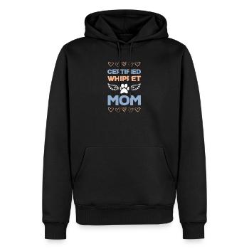 Zertifizierte Whippet Mama - Männer Premium Bio Hoodie - Schwarz - Vorne - Nico (187cm)