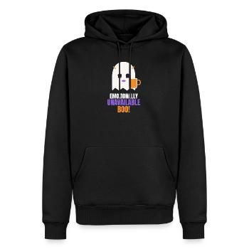 Emotionally Unavailable Boo Funny Ghost - Männer Premium Bio Hoodie - Schwarz - Vorne - Nico (187cm)