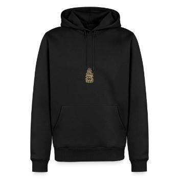 Könige Werden Im August Geboren - Männer Premium Bio Hoodie - Schwarz - Vorne - Nico (187cm)