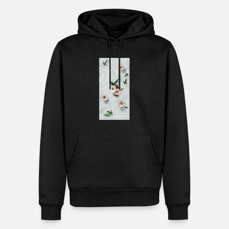 Spring - Männer Premium Bio Hoodie - Schwarz