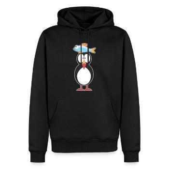 Puffin Papageitaucher Papageientaucher - Männer Premium Bio Hoodie - Schwarz - Vorne - Nico (187cm)