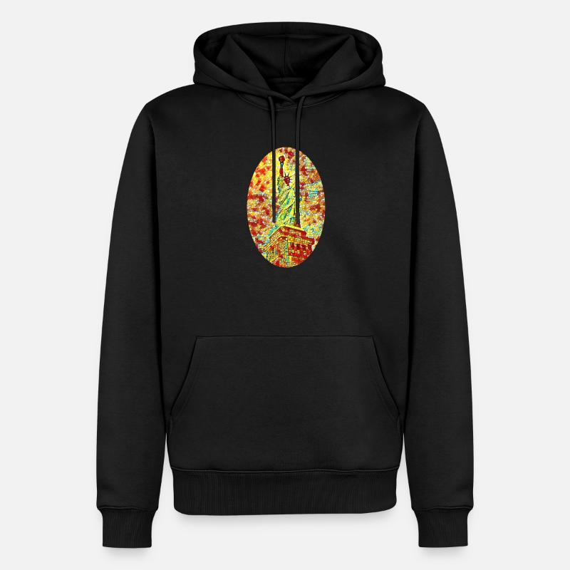 Statue de la liberté - Sweat à capuche Premium bio Homme - noir