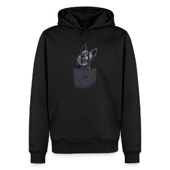 Chien Scottie Cadeau Sac Chest Terrier Écossais - Sweat à capuche Premium bio Homme - noir - Devant - Nico (187cm)
