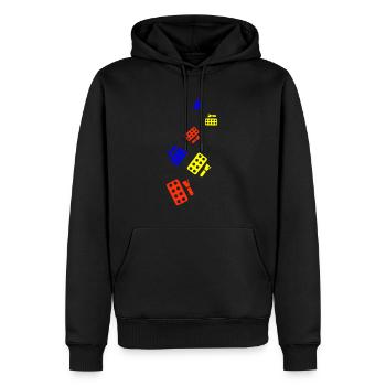 Make Up Kosmetik Icon - Männer Premium Bio Hoodie - Schwarz - Vorne - Nico (187cm)