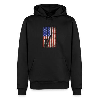 Saxophone Saxophonist Vintage Sprüche - Männer Premium Bio Hoodie - Schwarz - Vorne - Nico (187cm)