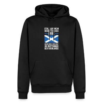 Scots Scottish Scotland - Men’s Premium Organic Hoodie - black - Front - Nico (187cm)