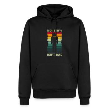 Bein Amputiert Arm Kämpfer Geschenk - Männer Premium Bio Hoodie - Schwarz - Vorne - Nico (187cm)