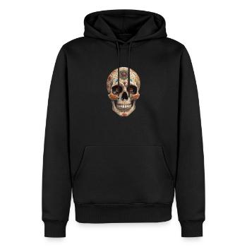 Tarot - Sweat à capuche Premium bio Homme - noir - Devant - Nico (187cm)