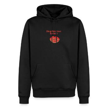 die geilste Braut - Männer Premium Bio Hoodie - Schwarz - Vorne - Nico (187cm)