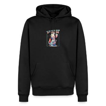 Mignon Dinosaure Enfants Garçons Filles - Je suis prêt à - Sweat à capuche Premium bio Homme - noir - Devant - Nico (187cm)