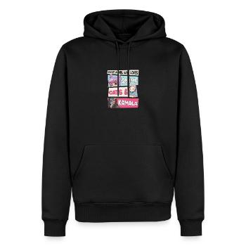 Chat Dames pour Kamala - Anime, Chats et Kamala 24 - Sweat à capuche Premium bio Homme - noir - Devant - Nico (187cm)