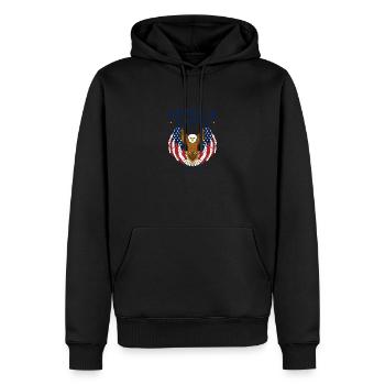 Kamala 2024 - Kamala Harris 2024 pour la présidence - Sweat à capuche Premium bio Homme - noir - Devant - Nico (187cm)