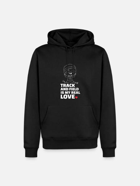 J’adore l’athlétisme - Sweat à capuche Premium bio Homme - noir