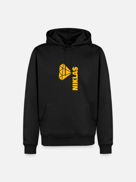 Gift for Niklas - Men’s Premium Organic Hoodie - black