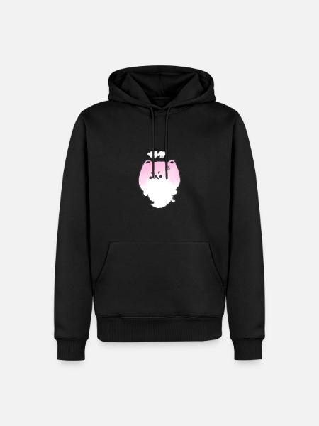 Angry Cat - Men’s Premium Organic Hoodie - black