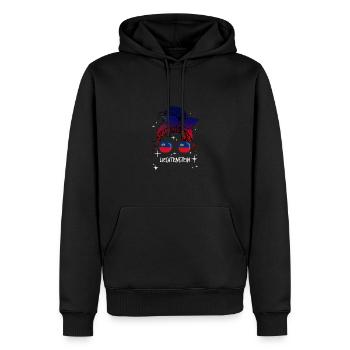 Liechtenstein - Männer Premium Bio Hoodie - Schwarz - Vorne - Nico (187cm)