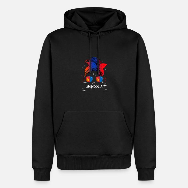 Mongolei - Männer Premium Bio Hoodie - Schwarz