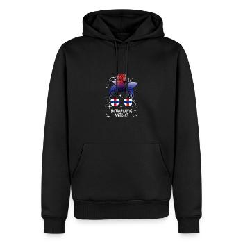 Niederländische Antillen - Männer Premium Bio Hoodie - Schwarz - Vorne - Nico (187cm)