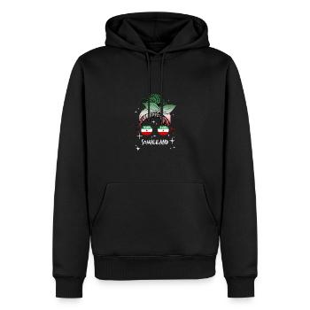 Somaliland - Sweat à capuche Premium bio Homme - noir - Devant - Nico (187cm)