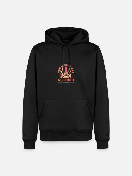 Legenda przeszła na emeryturę w 2025 roku, to już nie mój problem - Herre Premium økologisk hoodie - sort
