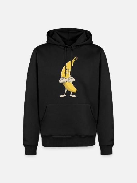 Banane - Männer Premium Bio Hoodie - Schwarz
