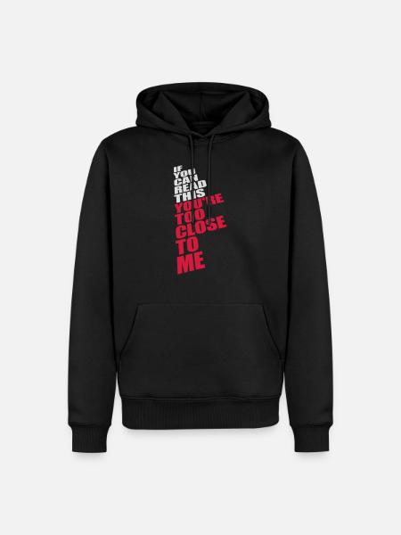 too close to me - Men’s Premium Organic Hoodie - black