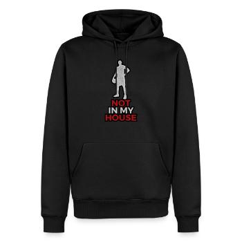 PAS DANS MA MAISON GRUNGE - Sweat à capuche Premium bio Homme - noir - Devant - Nico (187cm)