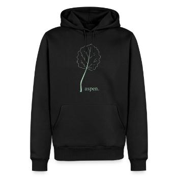 Tremble. - Sweat à capuche Premium bio Homme - noir - Devant - Nico (187cm)