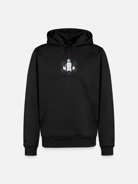 ASTRONAUT SPACE MEDITATION - Men’s Premium Organic Hoodie - black