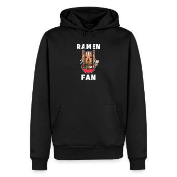 Katze Manga Statement Anime Japan Zeichentrick - Männer Premium Bio Hoodie - Schwarz - Vorne - Nico (187cm)