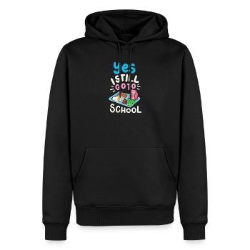 Schule Cafeteria-Crew - Männer Premium Bio Hoodie - Schwarz - Vorne - Nico (187cm)
