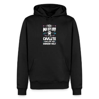 mastiff hund spruch - Männer Premium Bio Hoodie - Schwarz - Vorne - Nico (187cm)