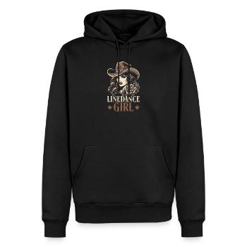 Line Dancing Cowboy Line Dancer Line Dance - Männer Premium Bio Hoodie - Schwarz - Vorne - Nico (187cm)