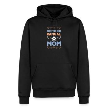 Kangal Mama certifié - Sweat à capuche Premium bio Homme - noir - Devant - Nico (187cm)