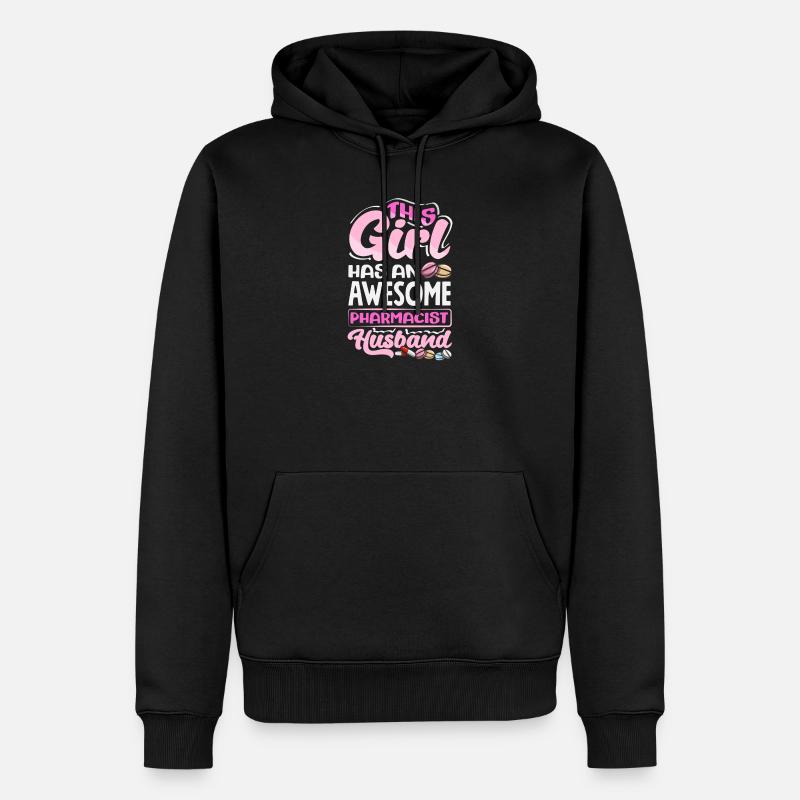 Dieses Mädchen Hat Einen Großartigen - Männer Premium Bio Hoodie - Schwarz