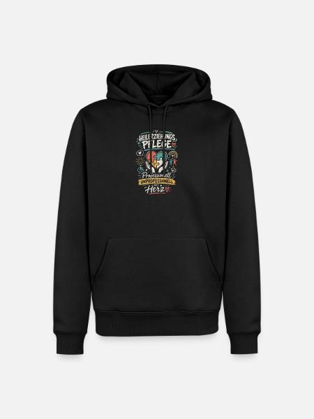  Heilerziehungspflege Herz - Männer Premium Bio Hoodie - Schwarz