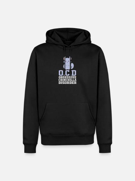 Chinchilla - Männer Premium Bio Hoodie - Schwarz