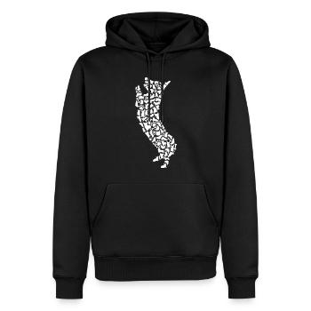 Cardigan Welsh Corgi Dog Lover Corgi Dog - Sweat à capuche Premium bio Homme - noir - Devant - Nico (187cm)