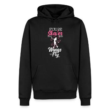 Eiskunstläuferin Eiskunstlaufen Schlittschuh - Männer Premium Bio Hoodie - Schwarz - Vorne - Nico (187cm)