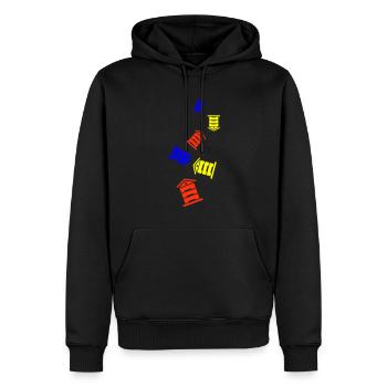 Honig Imker - Männer Premium Bio Hoodie - Schwarz - Vorne - Nico (187cm)