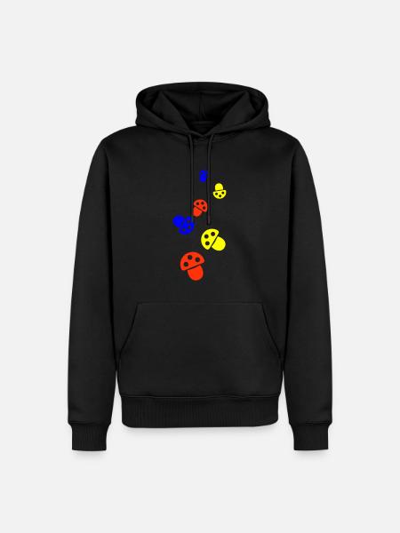 Mushrooms Symbol - Men’s Premium Organic Hoodie - black