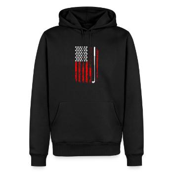 Golfer Golfing Vintage Golf Masters Golfspieler - Männer Premium Bio Hoodie - Schwarz - Vorne - Nico (187cm)