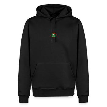 Maldives Flag Country Native Ancestry Pride Womens - Men’s Premium Organic Hoodie - black - Front - Nico (187cm)