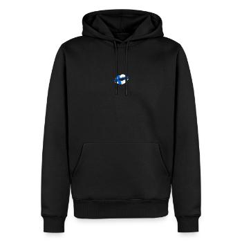 Finland flag Flag Country Native Ancestry Finnish - Men’s Premium Organic Hoodie - black - Front - Nico (187cm)