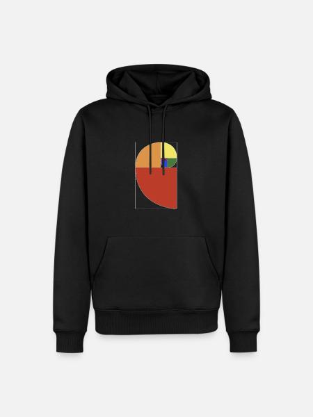 LGBT Golden Ratio - Men’s Premium Organic Hoodie - black